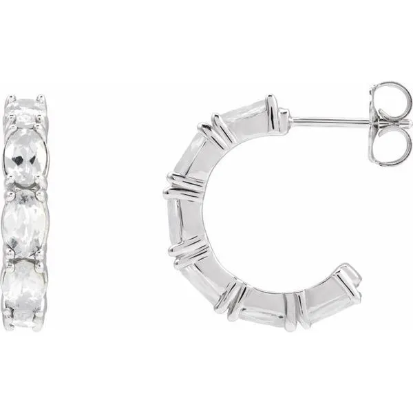 Accented Hoop Earrings Hart's Jewelers Grants Pass, OR