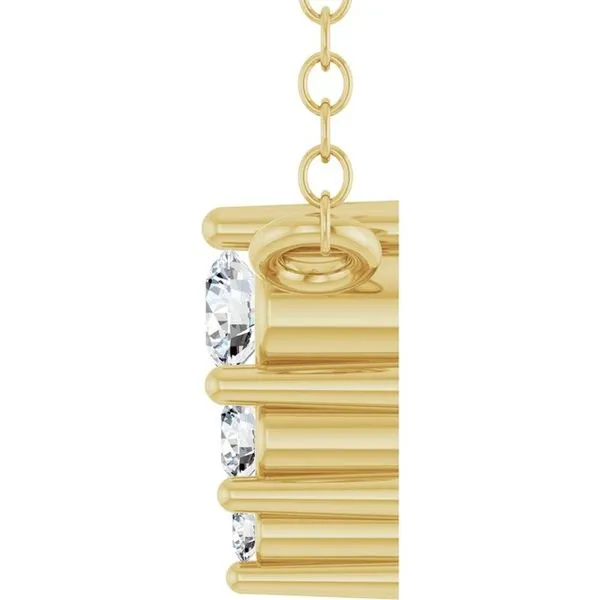 Accented Graduated Bar Necklace Image 3 Avitabile Fine Jewelers Hanover, MA