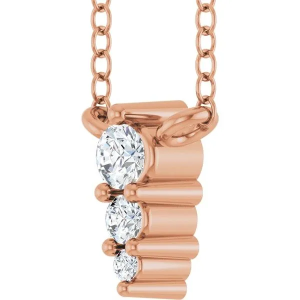 Accented Graduated Bar Necklace Image 2 Northwood Jewelers Northwood, OH