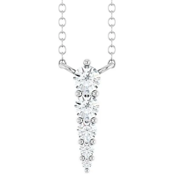 Accented Graduated Bar Necklace Woelk's House of Diamonds Russell, KS