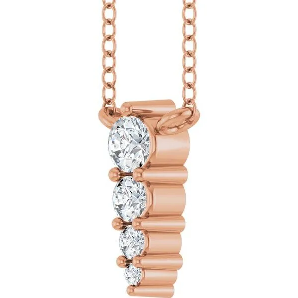 Accented Graduated Bar Necklace Image 2 Rasmussen Jewelers Spanish Fork, UT