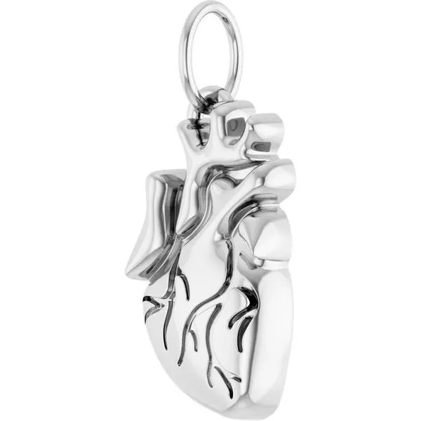 Anatomical Heart Pendant Image 2 Studio D Jewelers Woodstock, IL