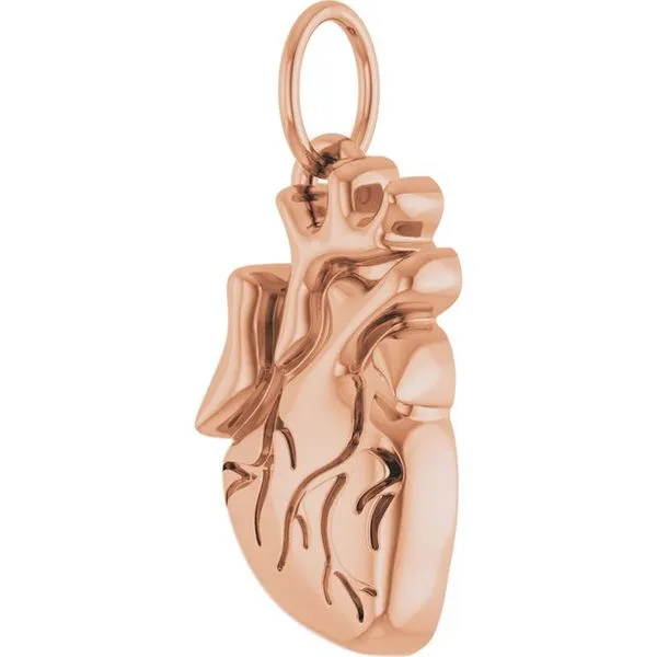 Anatomical Heart Pendant Image 2 James & Williams Jewelers Berwyn, IL