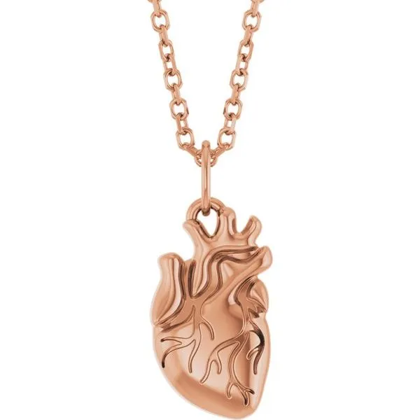 Anatomical Heart Necklace Woelk's House of Diamonds Russell, KS