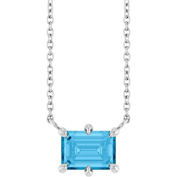 Emerald 6-Prong Necklace Blue Heron Jewelry Company Poulsbo, WA