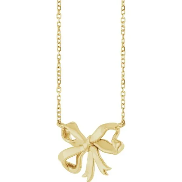 Bow Necklace Image 2 Clater Jewelers Louisville, KY