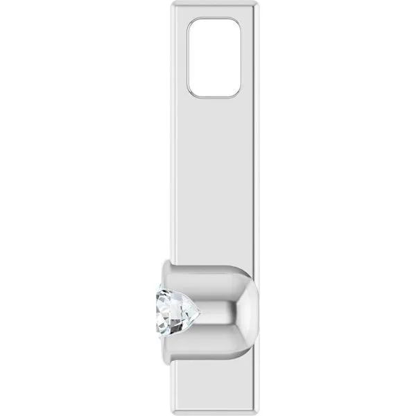 Solitaire Bar Pendant Image 2 Hopman Jewelers Elkhart, IN