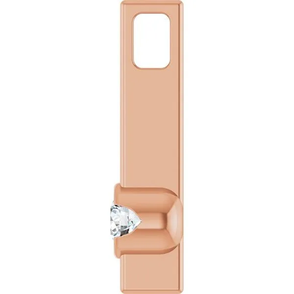 Solitaire Bar Pendant Image 2 Hopman Jewelers Elkhart, IN