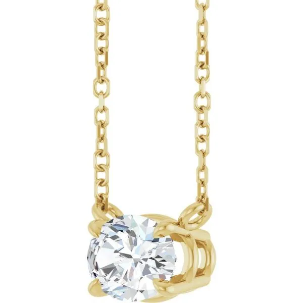 Solitaire Necklace Image 2 Clater Jewelers Louisville, KY