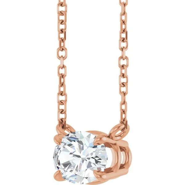 Solitaire Necklace Image 2 Clater Jewelers Louisville, KY