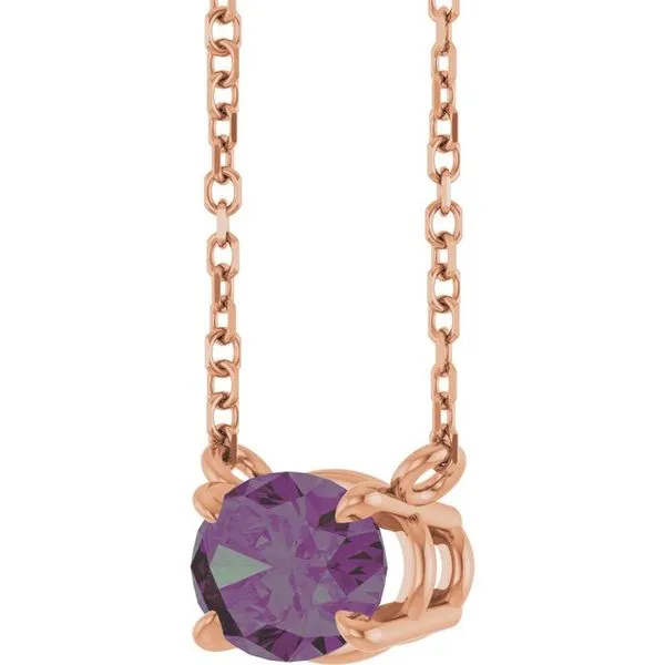 Solitaire Necklace Image 2 Gysbers Jewelry Waupun, WI