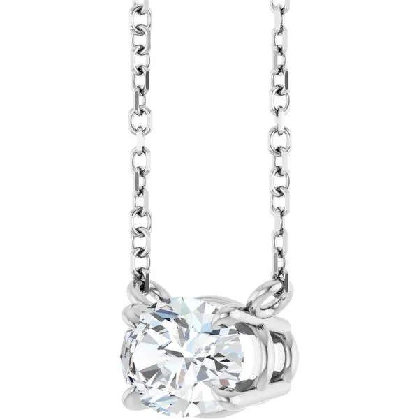 Solitaire Necklace Image 2 Clater Jewelers Louisville, KY