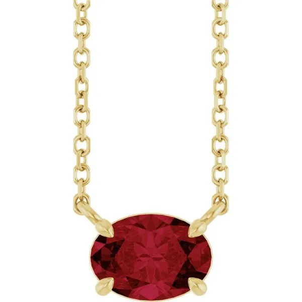 Solitaire Necklace J. West Jewelers Round Rock, TX