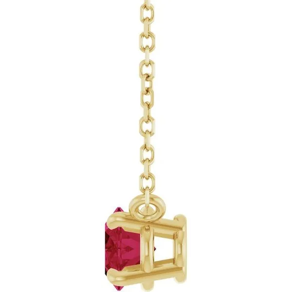 Solitaire Necklace Image 3 J. West Jewelers Round Rock, TX