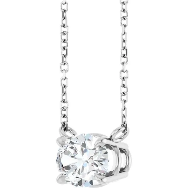 Solitaire Necklace Image 2 Clater Jewelers Louisville, KY