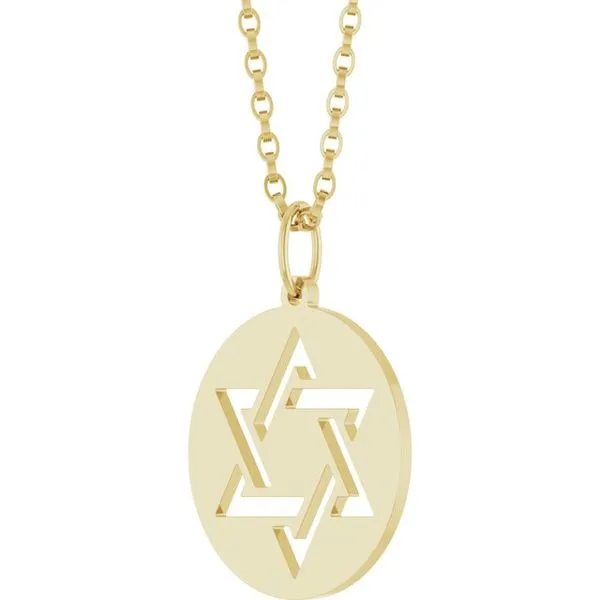 Star of David Necklace Image 2 Hopman Jewelers Elkhart, IN