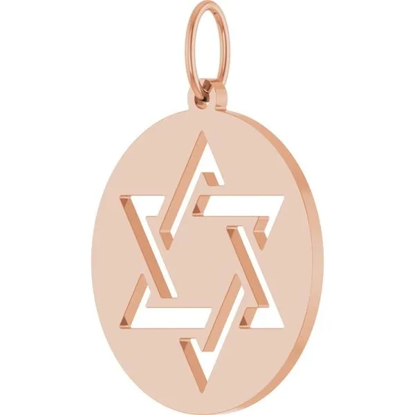 Star of David Pendant Image 2 Hopman Jewelers Elkhart, IN