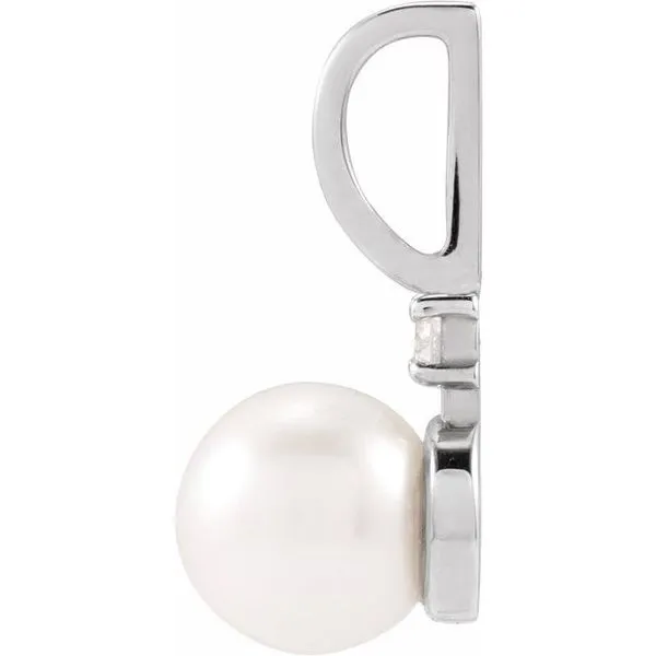Accented Pearl Charm/Pendant Image 2 Clater Jewelers Louisville, KY