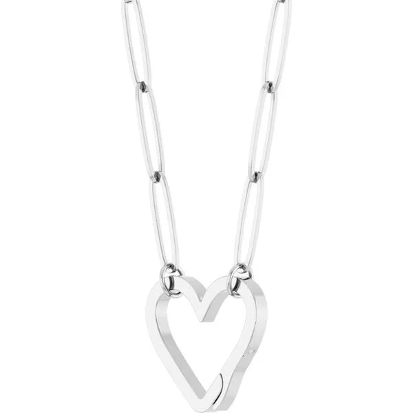 Heart Charm Necklace Image 2 Diny's Jewelers Middleton, WI