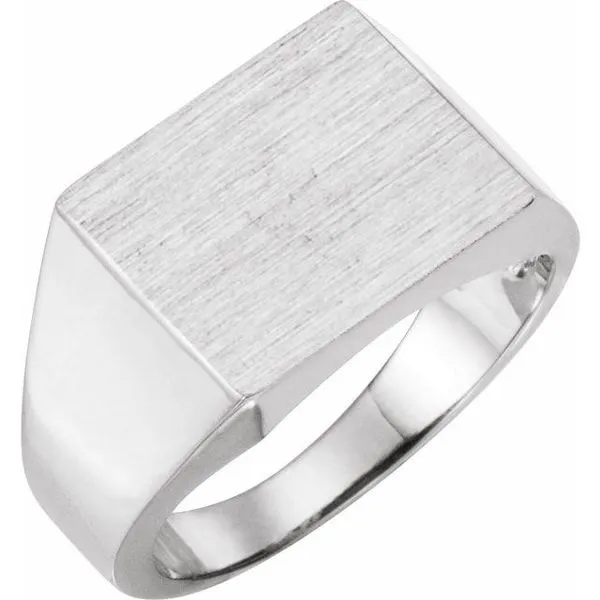 Square Signet Ring M. J. Thomas Jewelers, Ltd. Stratford, CT