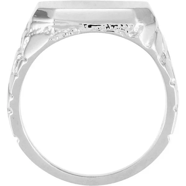 Octagon Nugget Signet Ring Image 2 Linwood Custom Jewelers Linwood, NJ