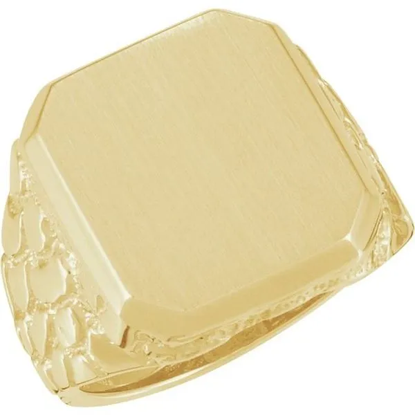 Octagon Nugget Signet Ring J. Meredith Jewelers Delafield, WI