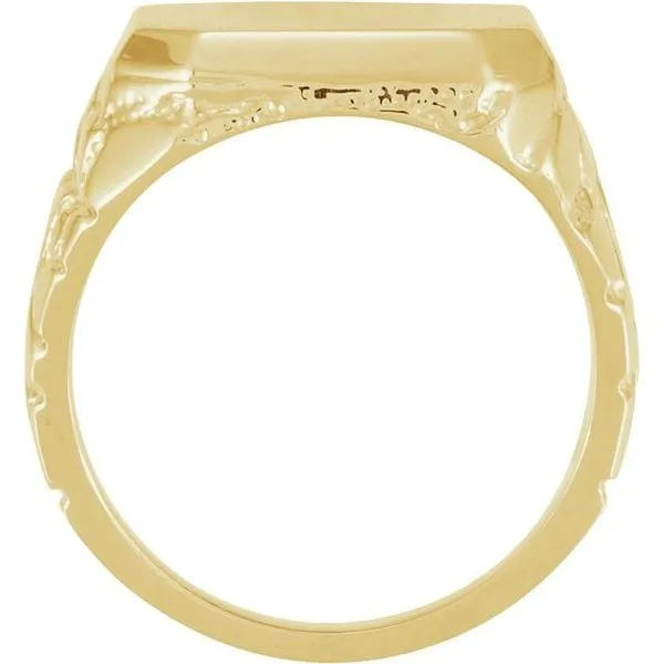 Octagon Nugget Signet Ring Image 2 J. Meredith Jewelers Delafield, WI