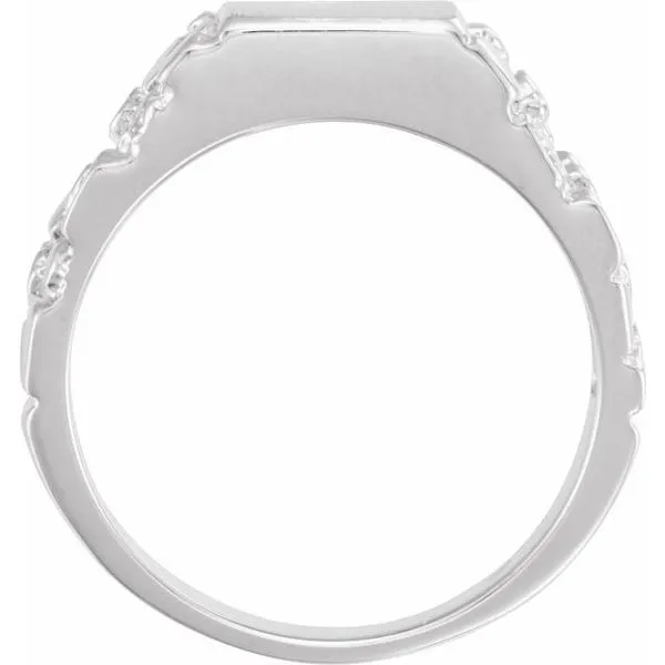 Square Nugget Signet Ring Image 4 J. Meredith Jewelers Delafield, WI