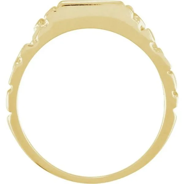 Square Nugget Signet Ring Image 2 Arnold's Jewelry and Gifts Logansport, IN