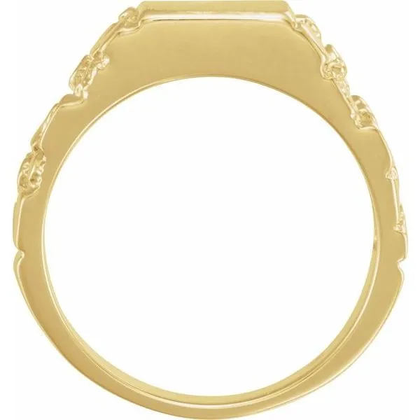 Square Nugget Signet Ring Image 4 J. Meredith Jewelers Delafield, WI