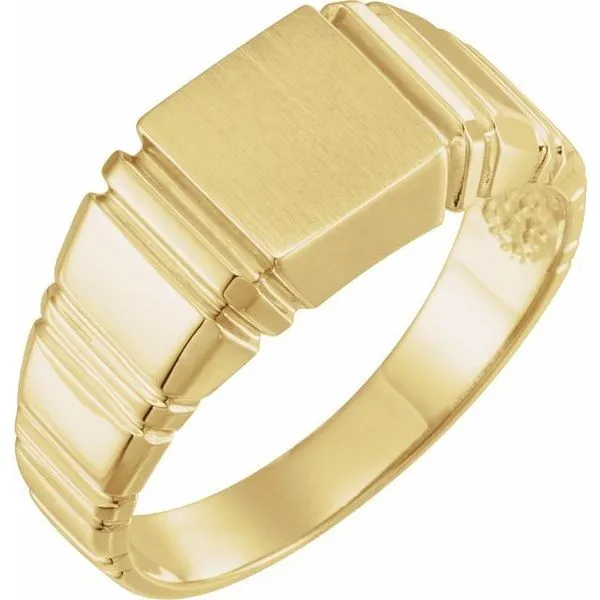 Square Signet Ring D'Errico Jewelry Scarsdale, NY