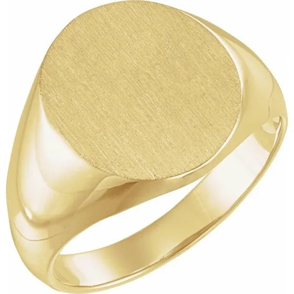 Oval Signet Ring Beckman Jewelers Inc Ottawa, OH