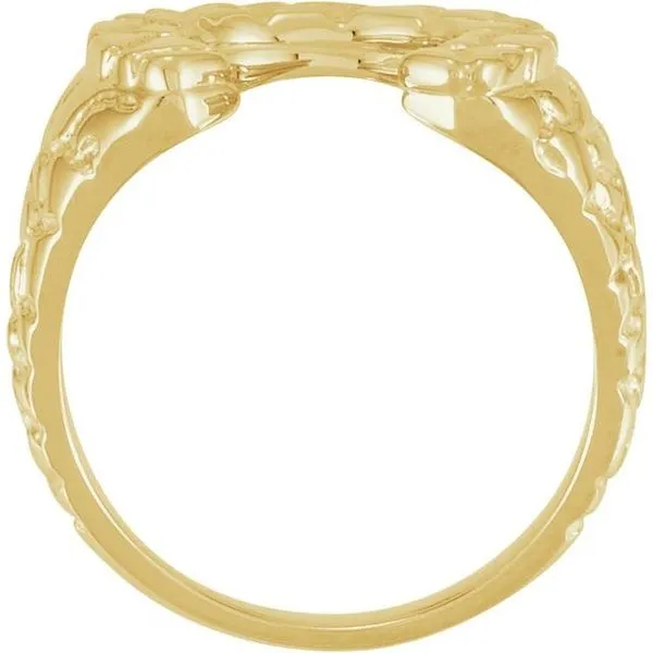 Nugget Horseshoe Ring Image 2 Rasmussen Jewelers Spanish Fork, UT