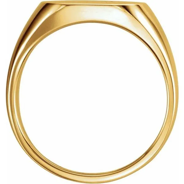 Square Signet Ring Image 2 James & Williams Jewelers Berwyn, IL