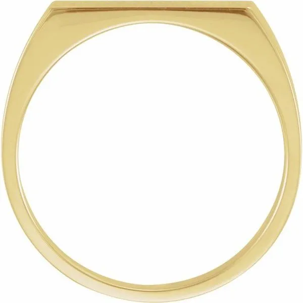 Rectangle Signet Ring Image 2 James & Williams Jewelers Berwyn, IL
