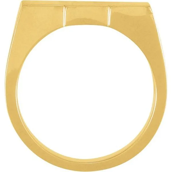 Rectangle Signet Ring Image 2 James & Williams Jewelers Berwyn, IL