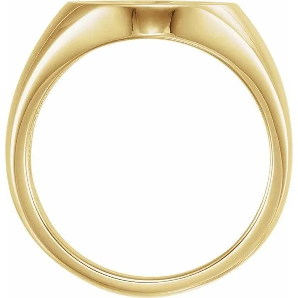 Fleur-de-lis Signet Ring Image 2 Hopman Jewelers Elkhart, IN