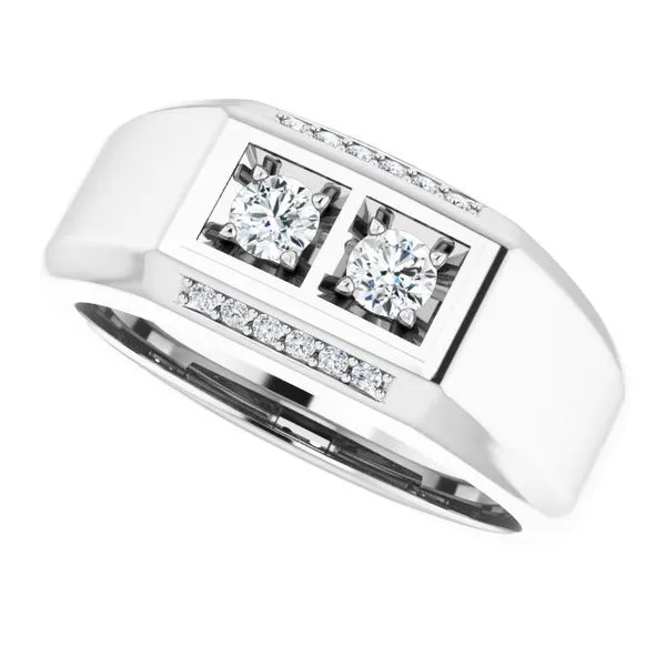 Two-Stone Ring Image 5 James & Williams Jewelers Berwyn, IL