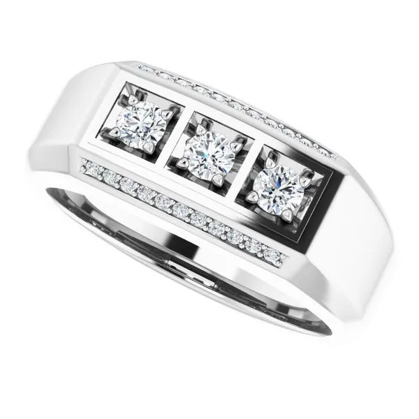 Three-Stone Ring Image 5 James & Williams Jewelers Berwyn, IL