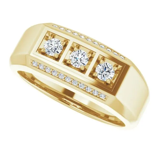 Three-Stone Ring Image 5 James & Williams Jewelers Berwyn, IL