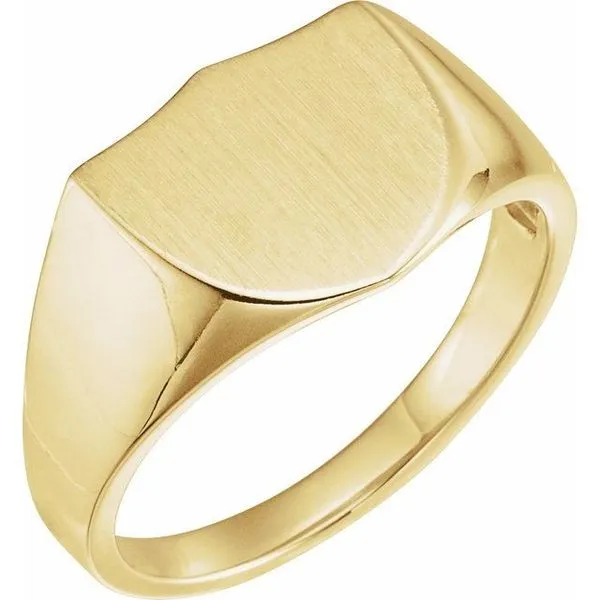 Shield Signet Ring D'Errico Jewelry Scarsdale, NY