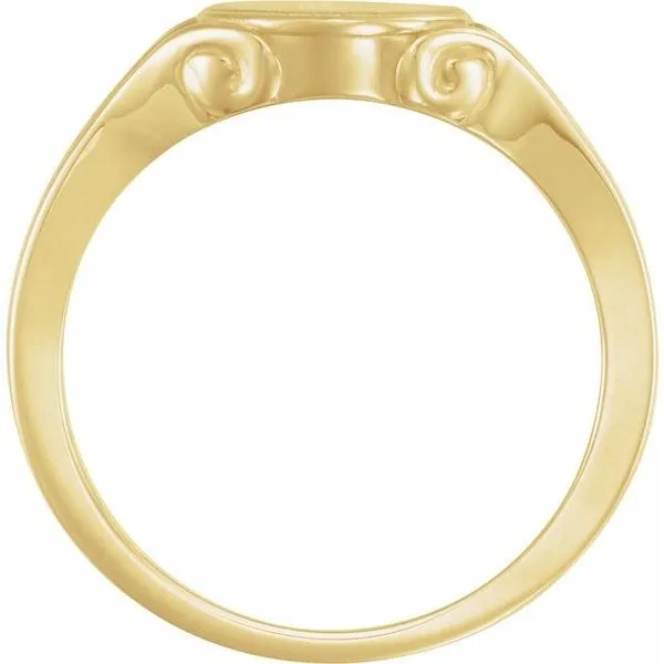 Oval Signet Ring Image 2 Jewelry Design Studio Jensen Beach, FL