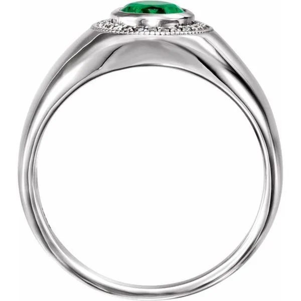 Bezel-Set Halo-Style Ring Image 2 Milan's Jewelry Inc Sarasota, FL