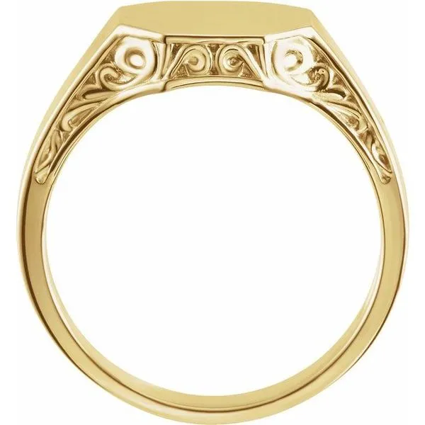 Octagon Signet Ring Image 2 James & Williams Jewelers Berwyn, IL