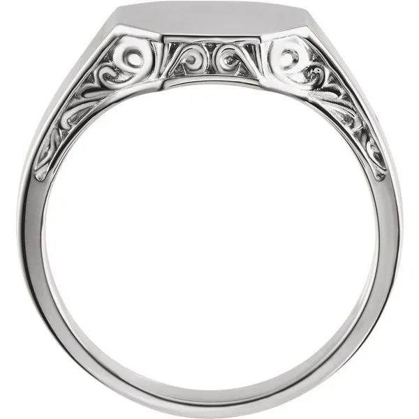 Octagon Signet Ring Image 2 Rasmussen Jewelers Spanish Fork, UT