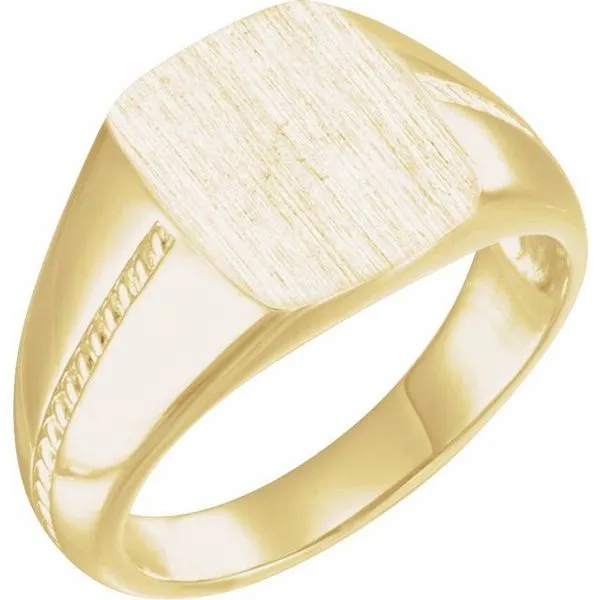 Rectangle Signet Ring Jewelry Design Studio Jensen Beach, FL