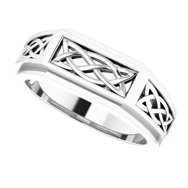 Celtic-Inspired Ring Image 5 Hopman Jewelers Elkhart, IN