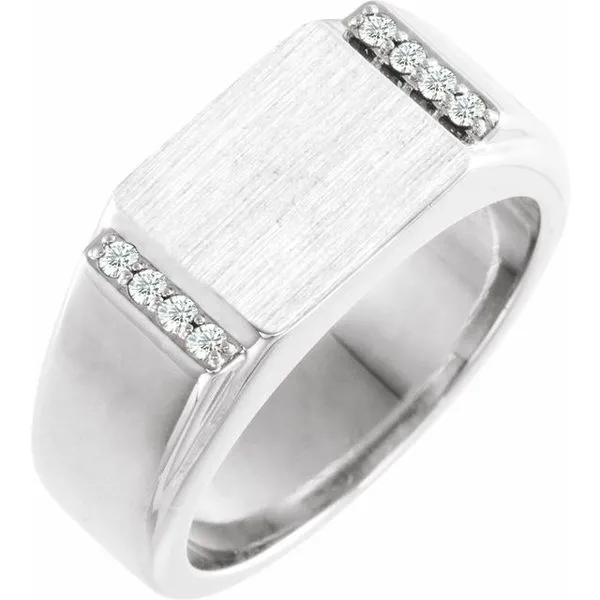 Rectangle Signet Ring Jewelry Design Studio Jensen Beach, FL
