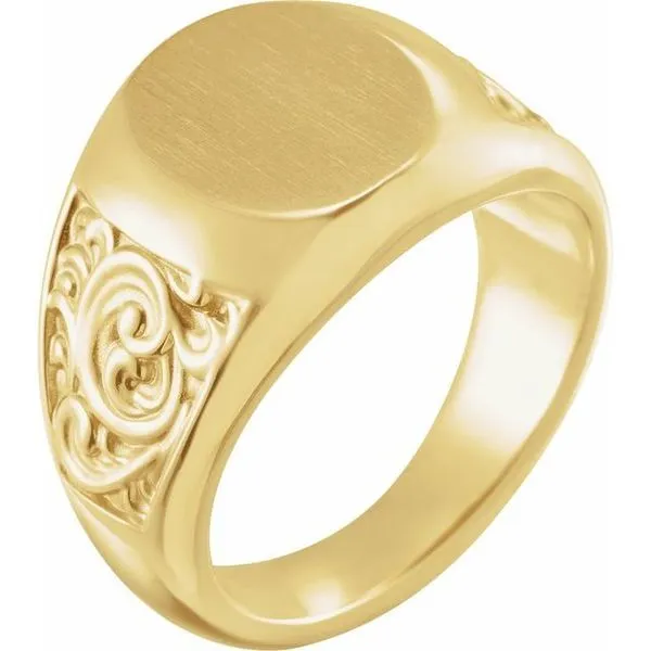Scroll Signet Ring Atlanta West Jewelry Douglasville, GA