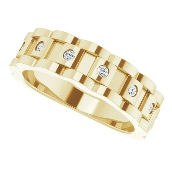 Chain Link Ring Image 5 Hopman Jewelers Elkhart, IN